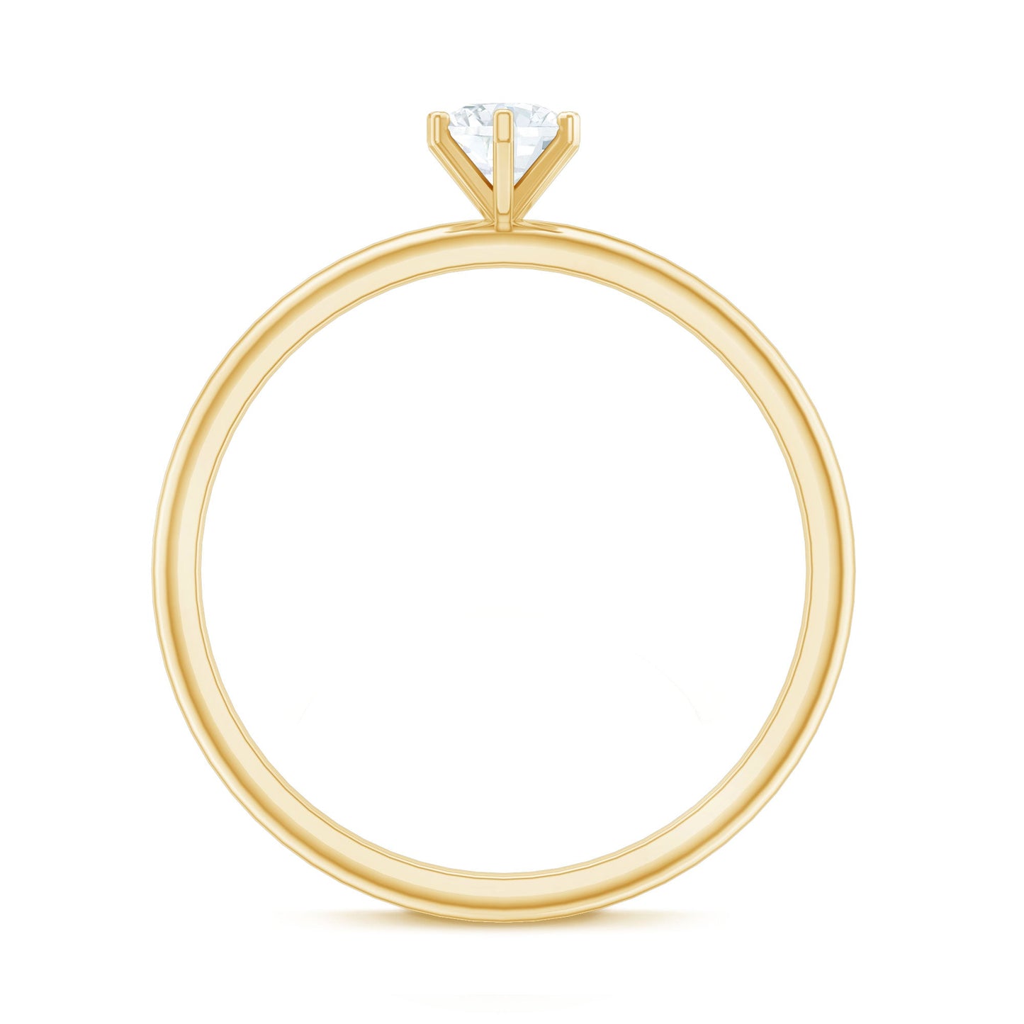 Solitaire Round Diamond Promise Ring