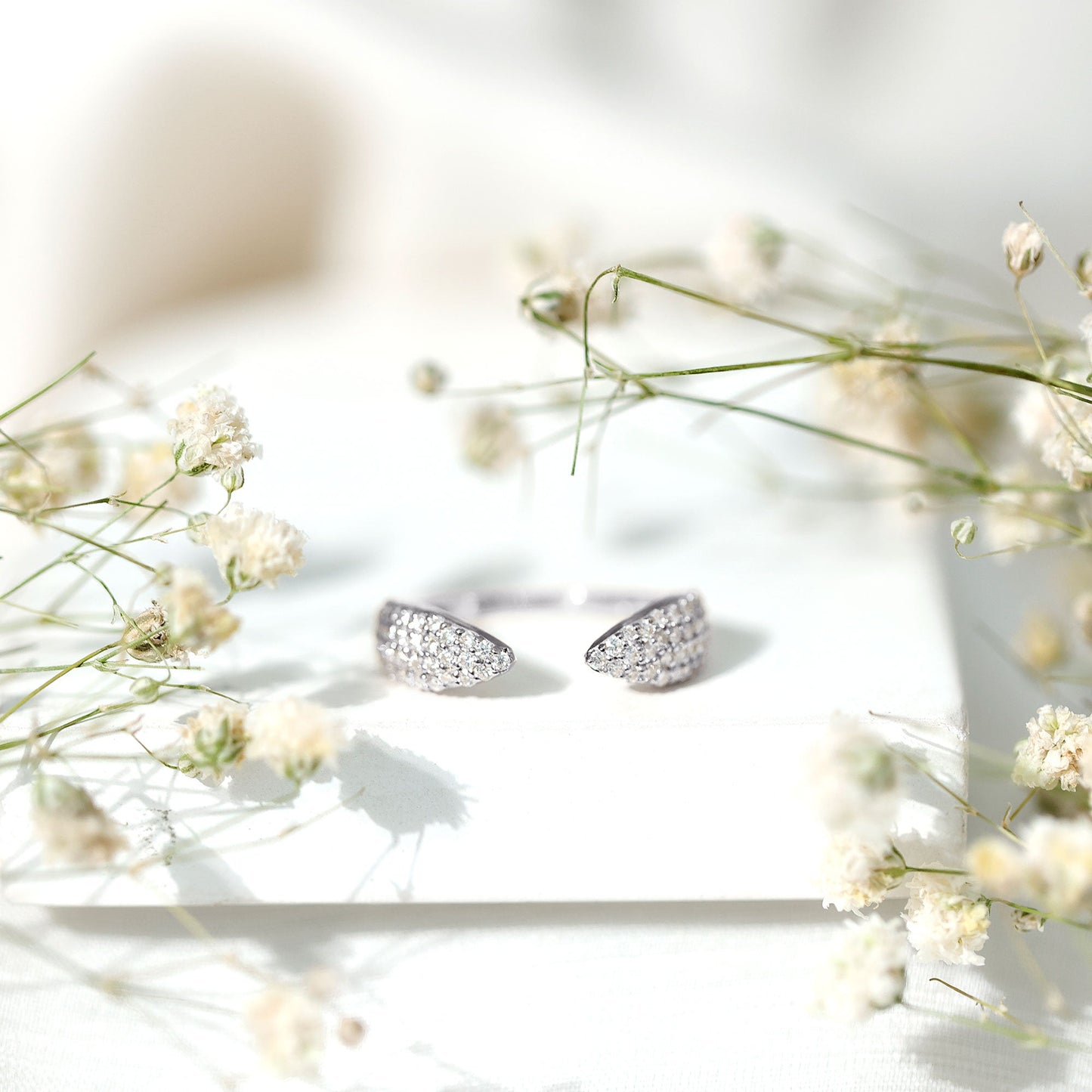 Certified Pave Set Moissanite Ring Enhancer