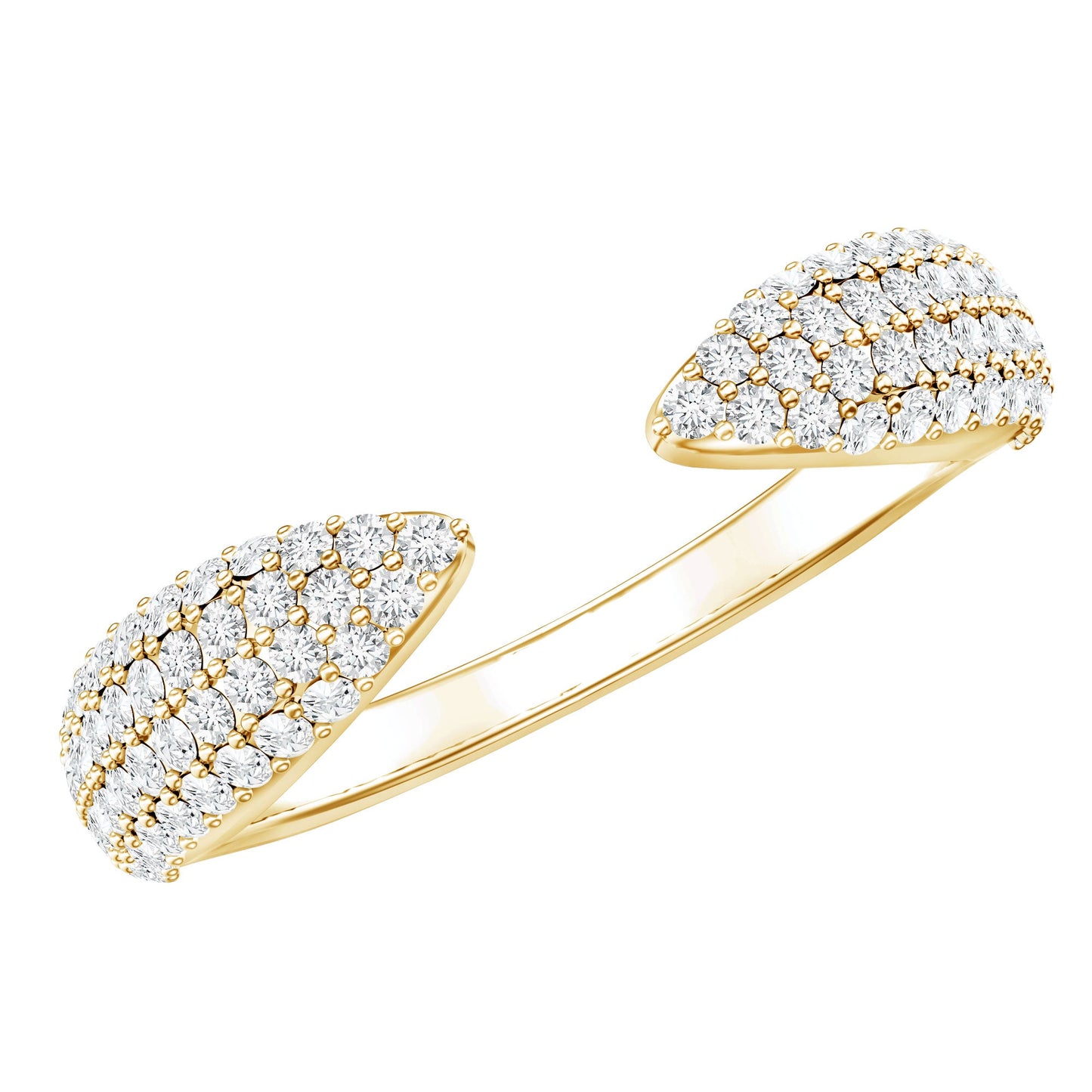 Certified Pave Set Moissanite Ring Enhancer