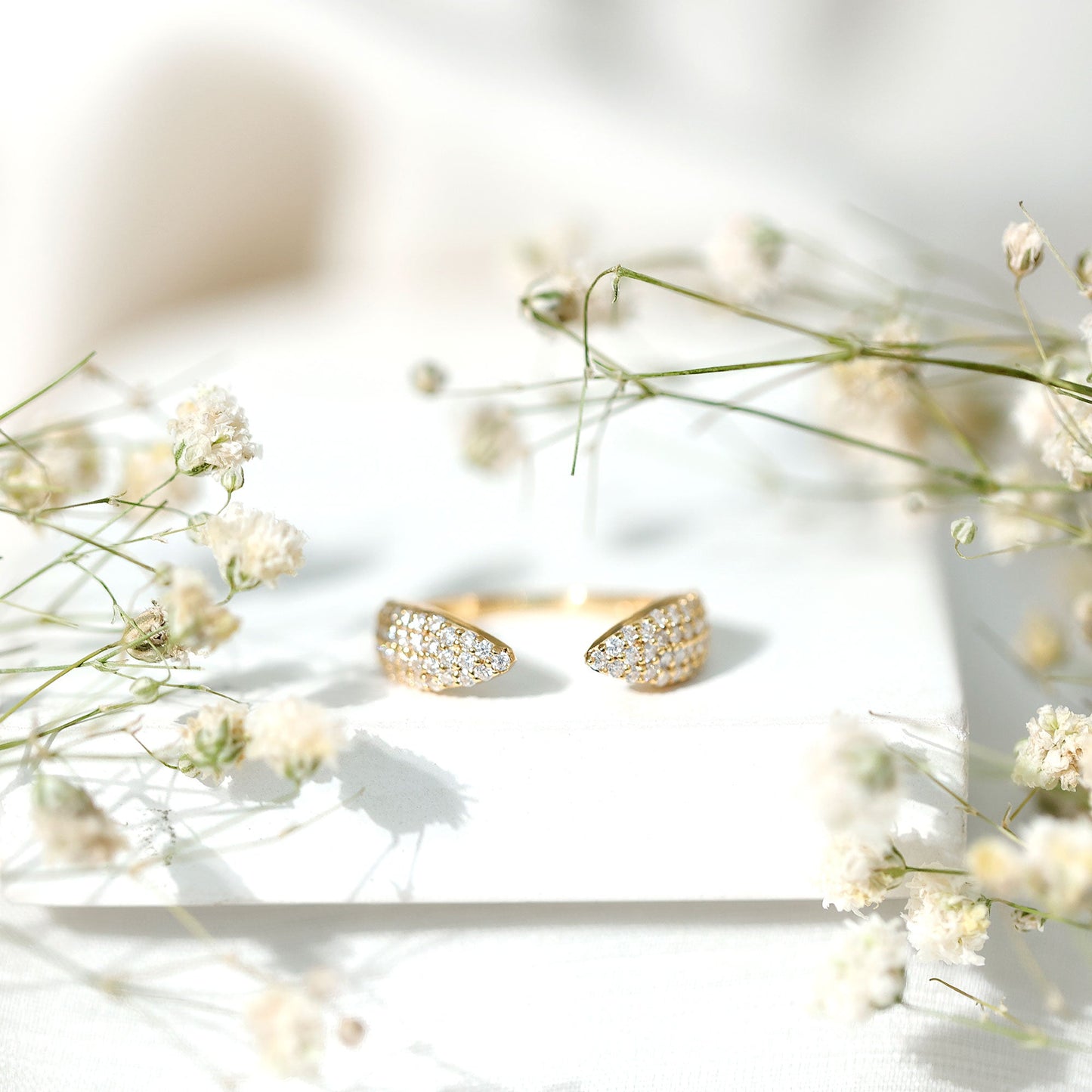Certified Pave Set Moissanite Ring Enhancer