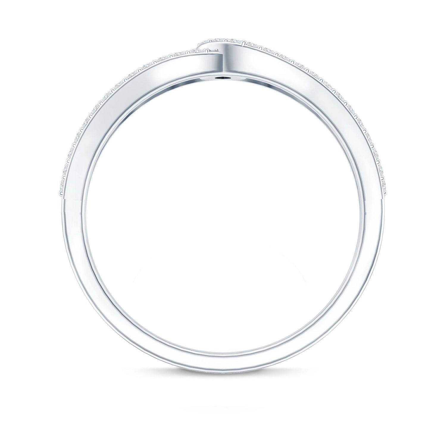 Certified Moissanite Infinity Promise Ring