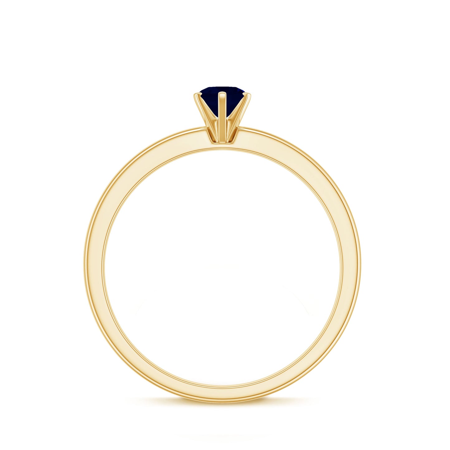 Genuine Blue Sapphire September Birthstone Ring for Women
