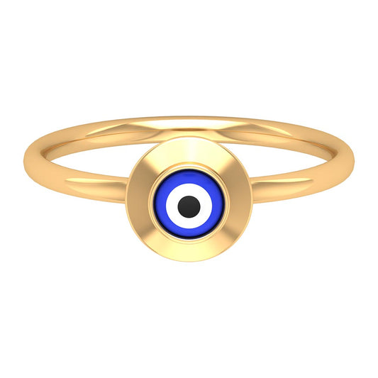 Enamel Evil Eye Promise Ring for Women