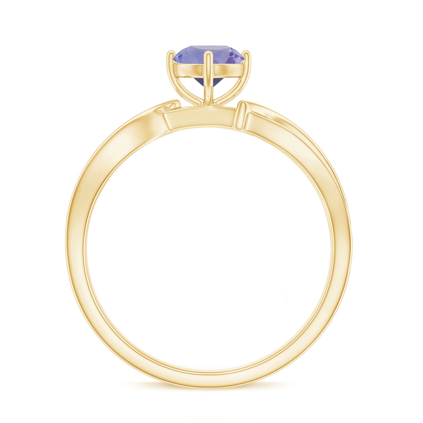 Certified Real Tanzanite Diamond Promise Ring for Proposal
