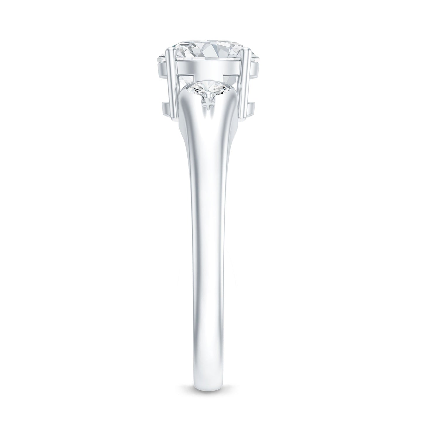 Certified 1.3 Carat Moissanite Promise Engagement Ring