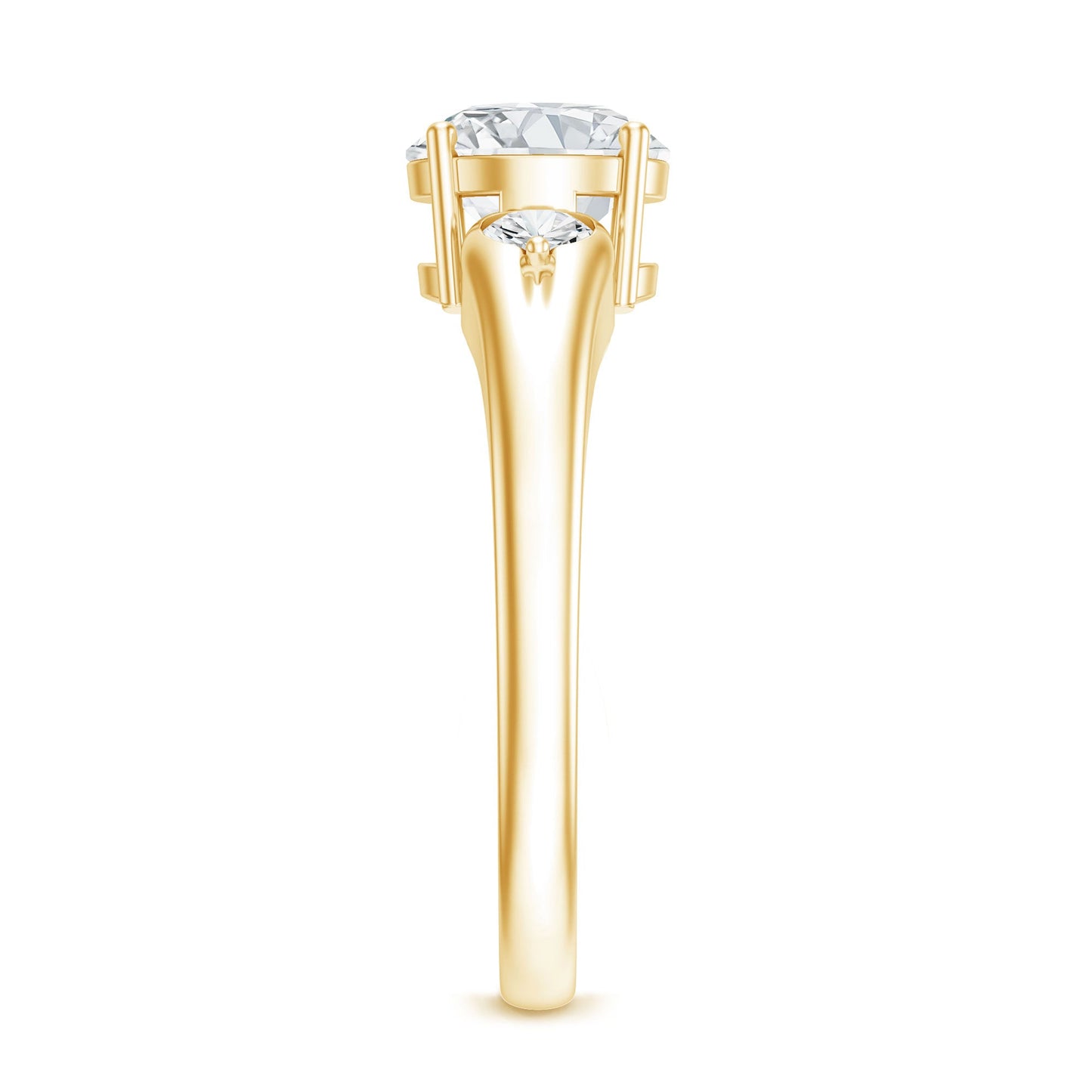 Certified 1.3 Carat Moissanite Promise Engagement Ring