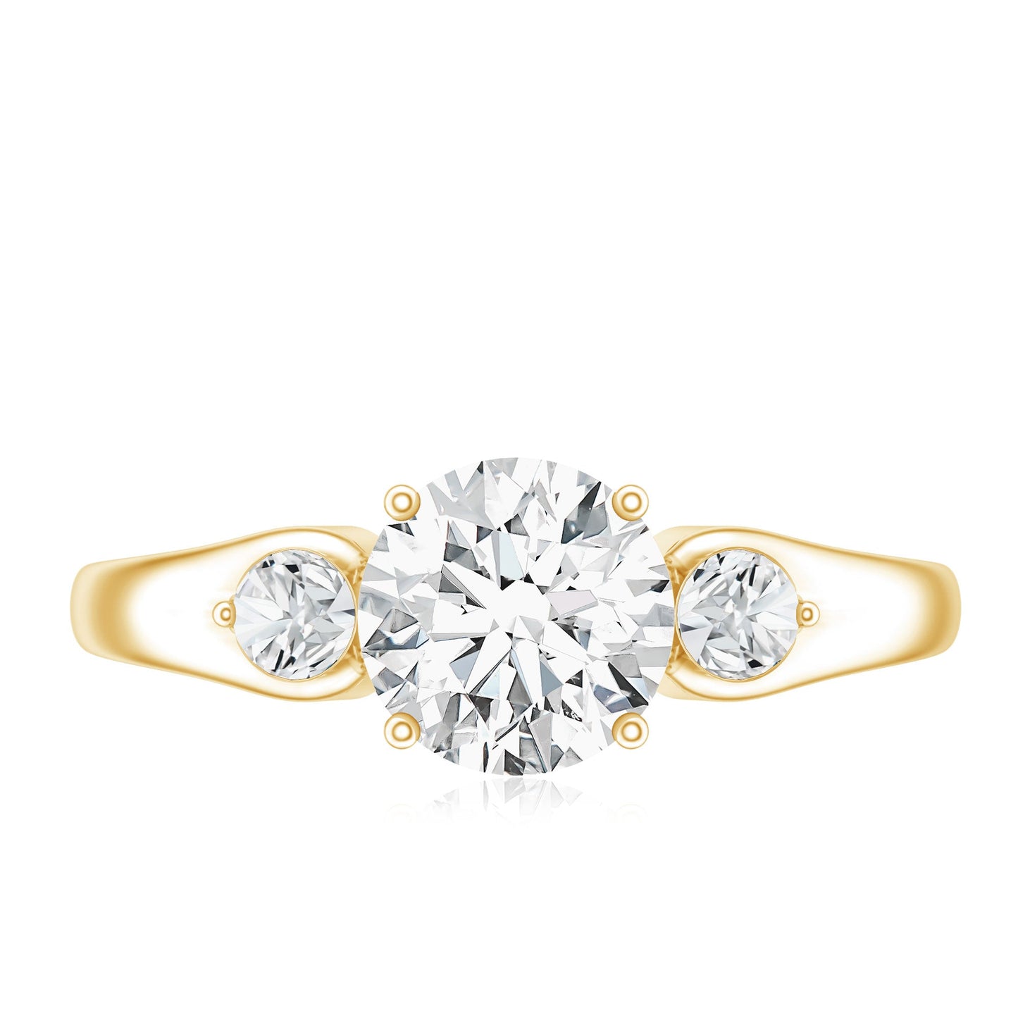 Certified 1.3 Carat Moissanite Promise Engagement Ring