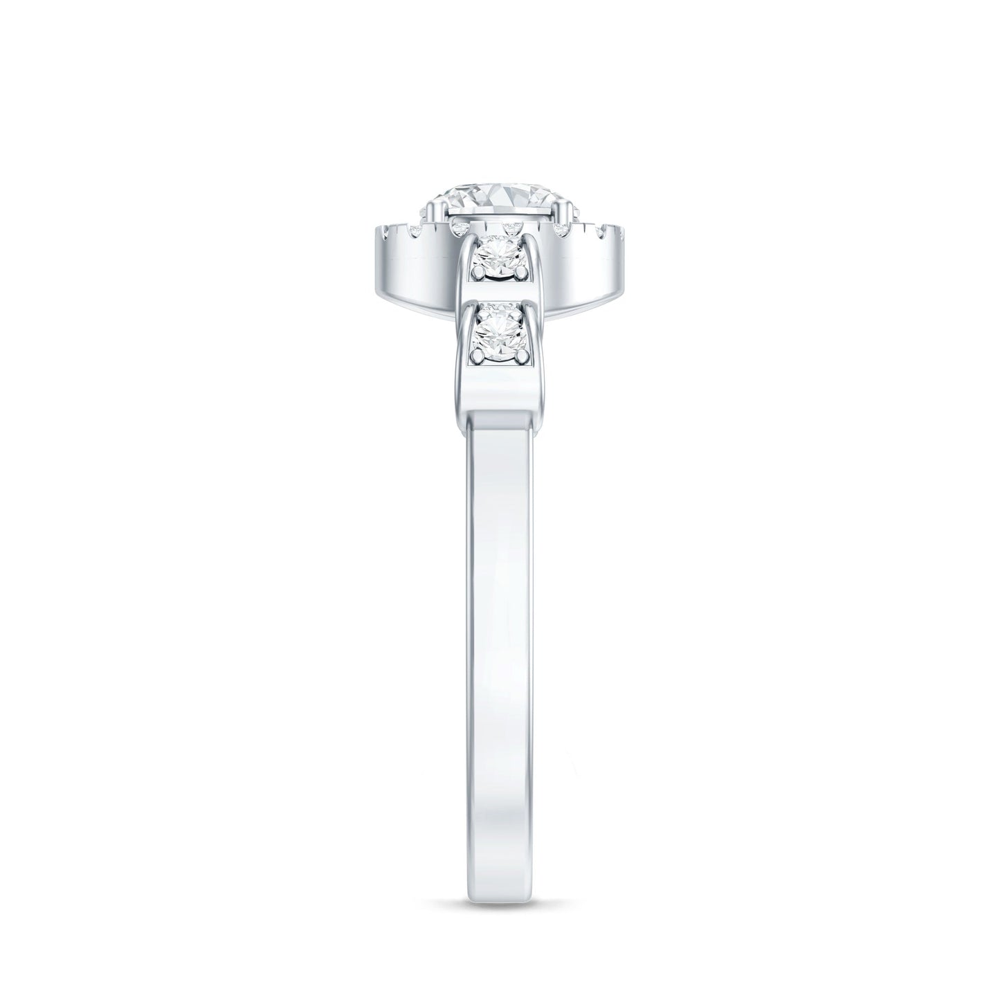 Lab Grown Diamond Minimal Engagement Ring For Her