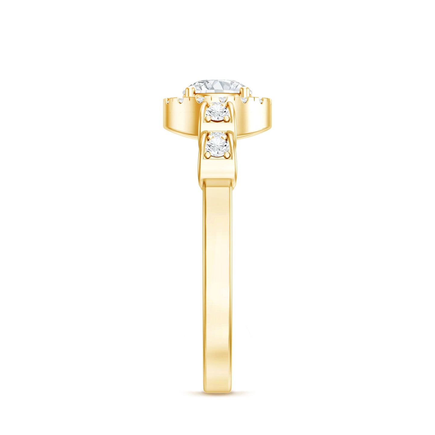 Lab Grown Diamond Minimal Engagement Ring For Her