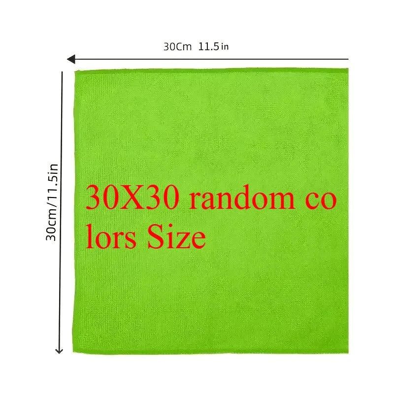 5/10/20pcs Kitchen Towel, Ultra-fine Fiber Light Gray Cleaning Cloth Set, Absorbent, Soft And Stain-removing Cloth