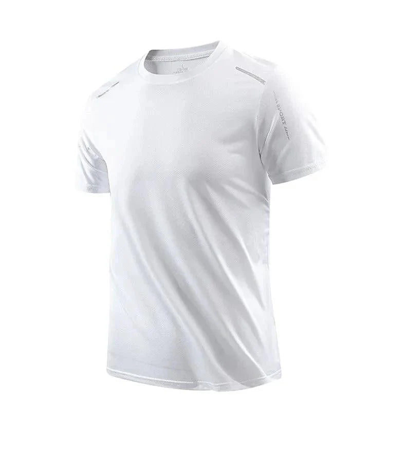 CHRLCK Men's Quick Dry Running T Shirt Size M Breathable Outdoor Sports Tee Hiking Fishing Summer Essentials
