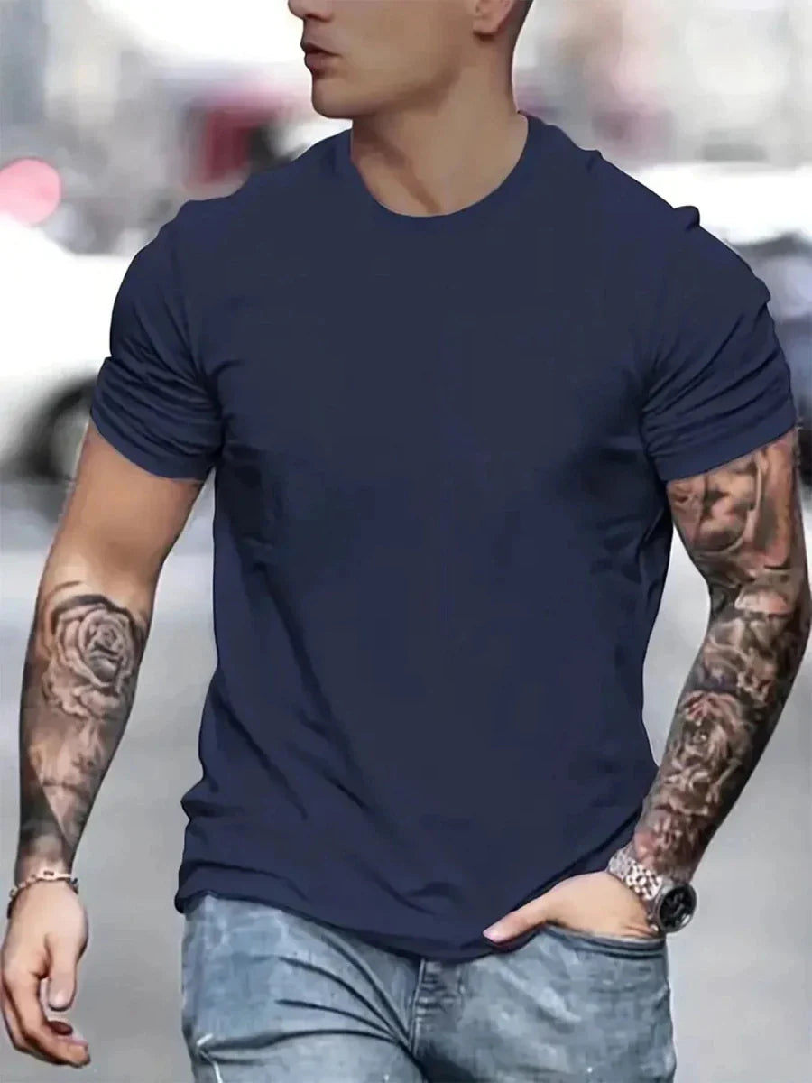 Mandotos Cotton T Shirts Pack Of Five Short Sleeve O Neck Casual Basic Oversize For Men And Women