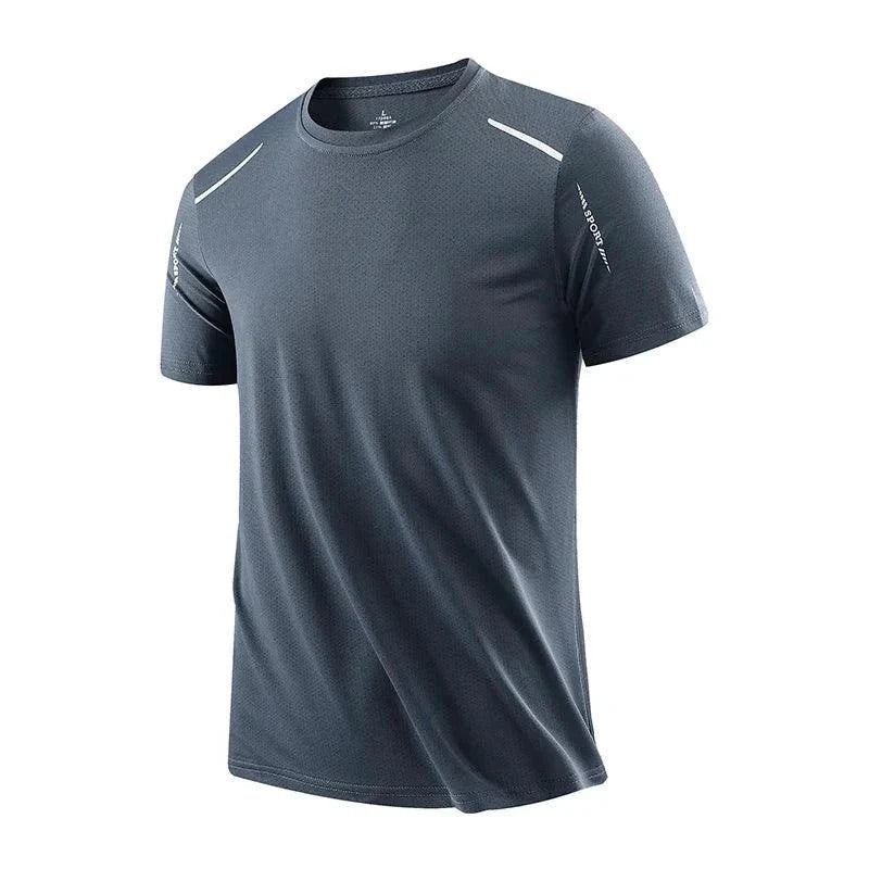 CHRLCK Men's Quick Dry Running T Shirt Size M Breathable Outdoor Sports Tee Hiking Fishing Summer Essentials