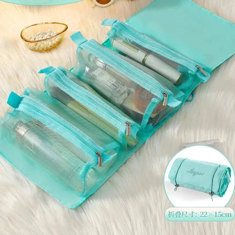 Detachable Cosmetic Bag - 4-in-1 Travel Organizer