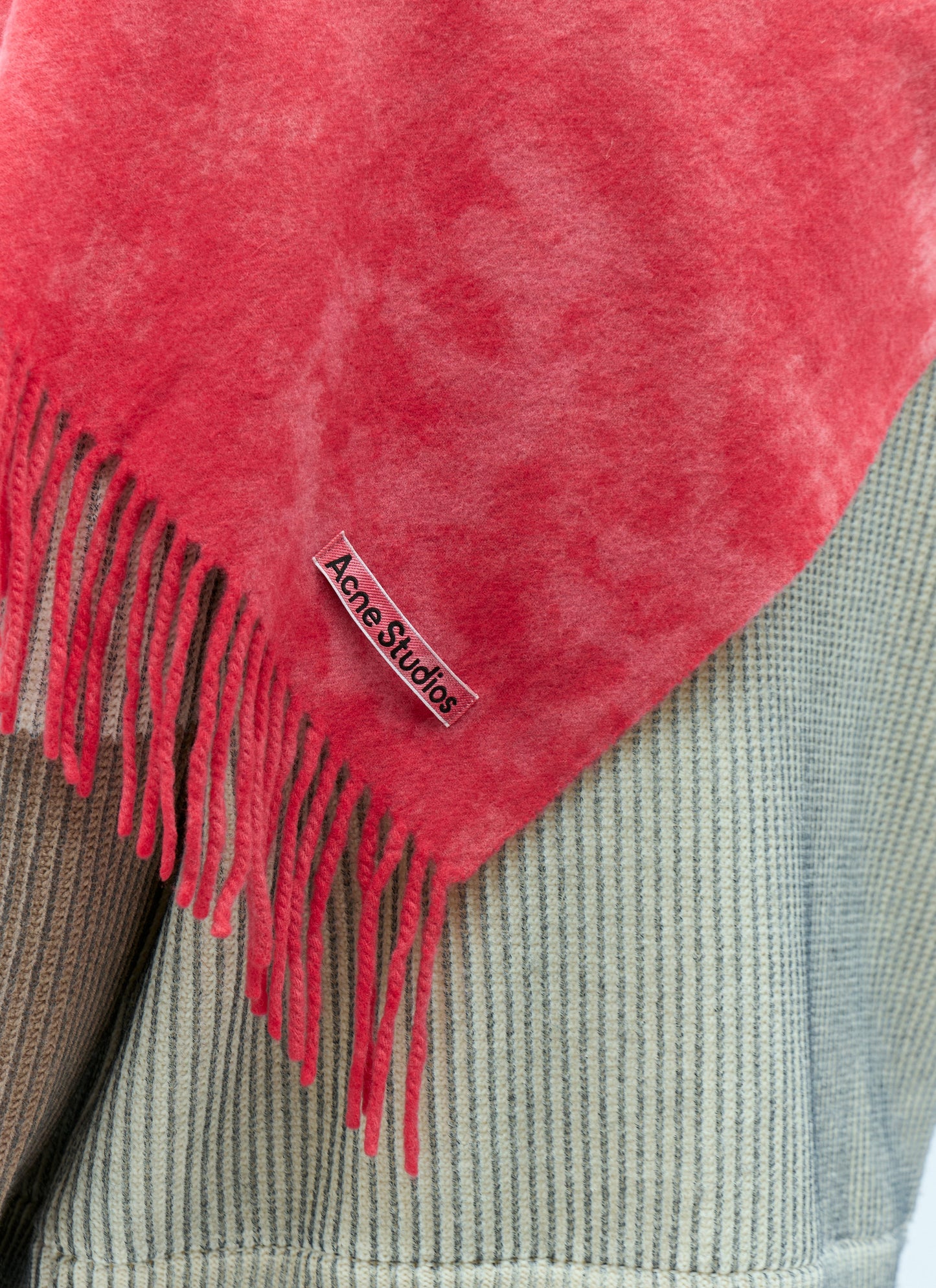 Acne Studios Men Narrow Tie-Dye Wool Scarf