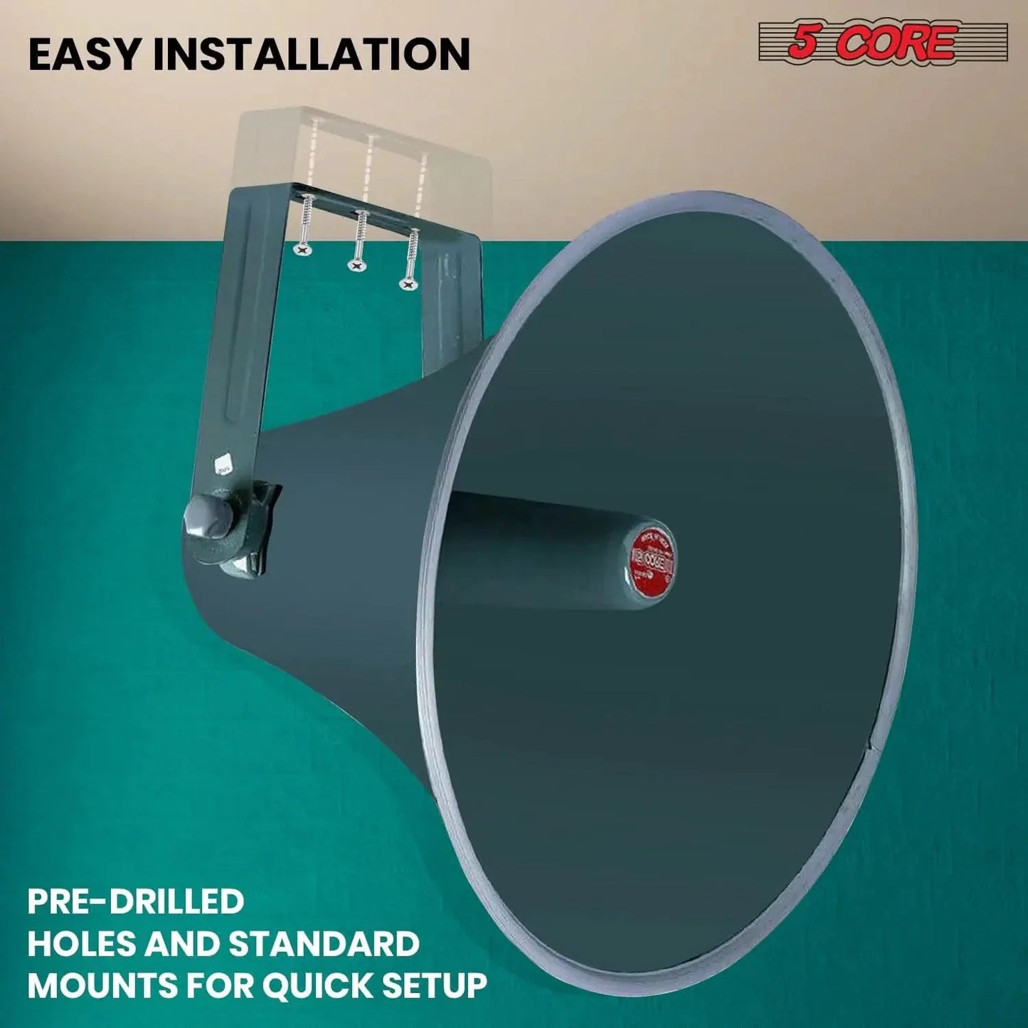 All-Weather 16-inch PA Speaker Horn
