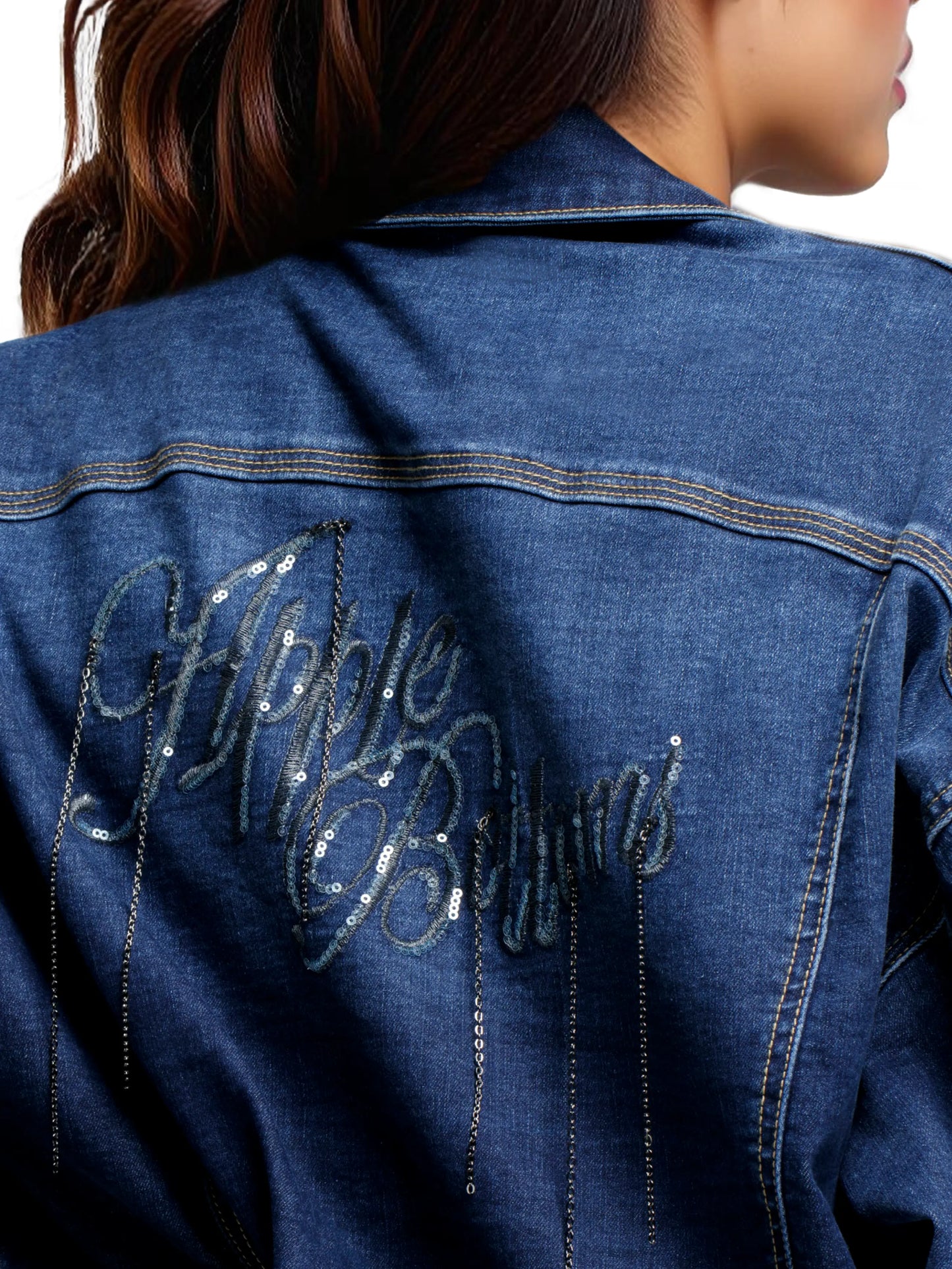 Cropped Chain Link Jacket