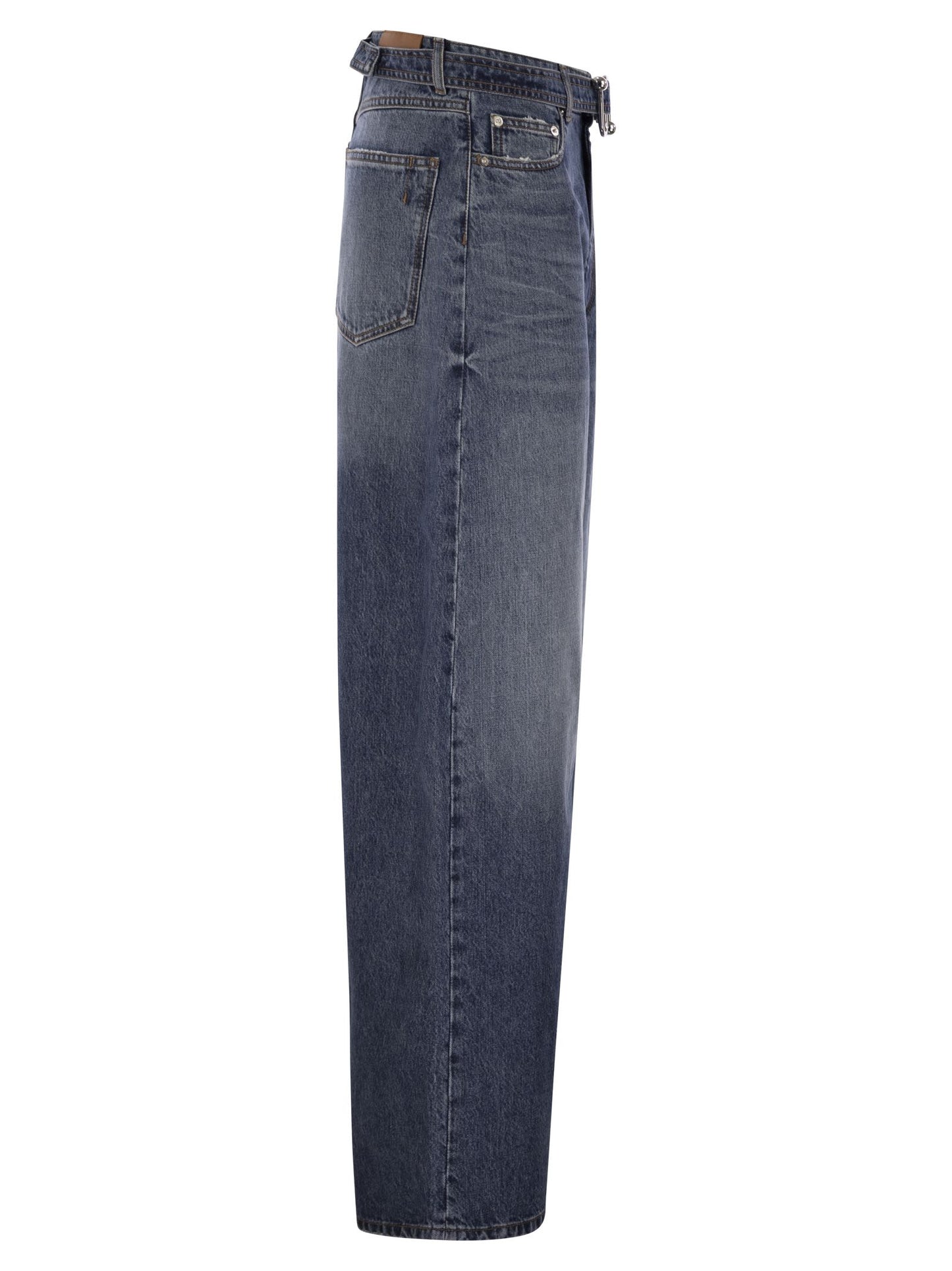 Sportmax Women Procida - Low-Waisted Oversize Denim Trousers