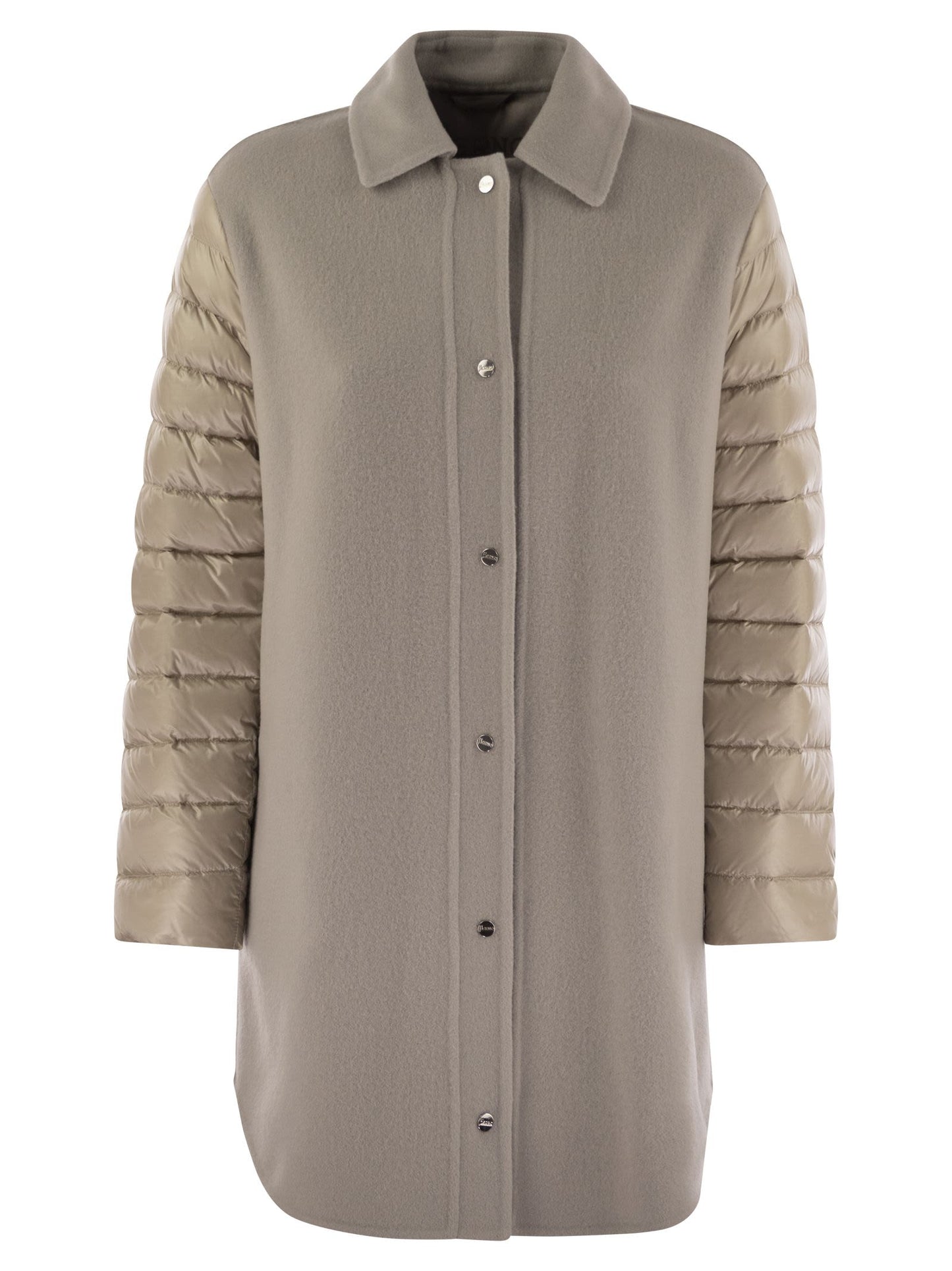 Herno Women Coat With Down Sleeves