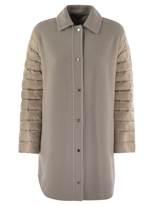 Herno Women Coat With Down Sleeves