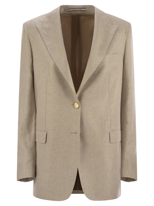 Tagliatore Women Two-Button Silk Jacket