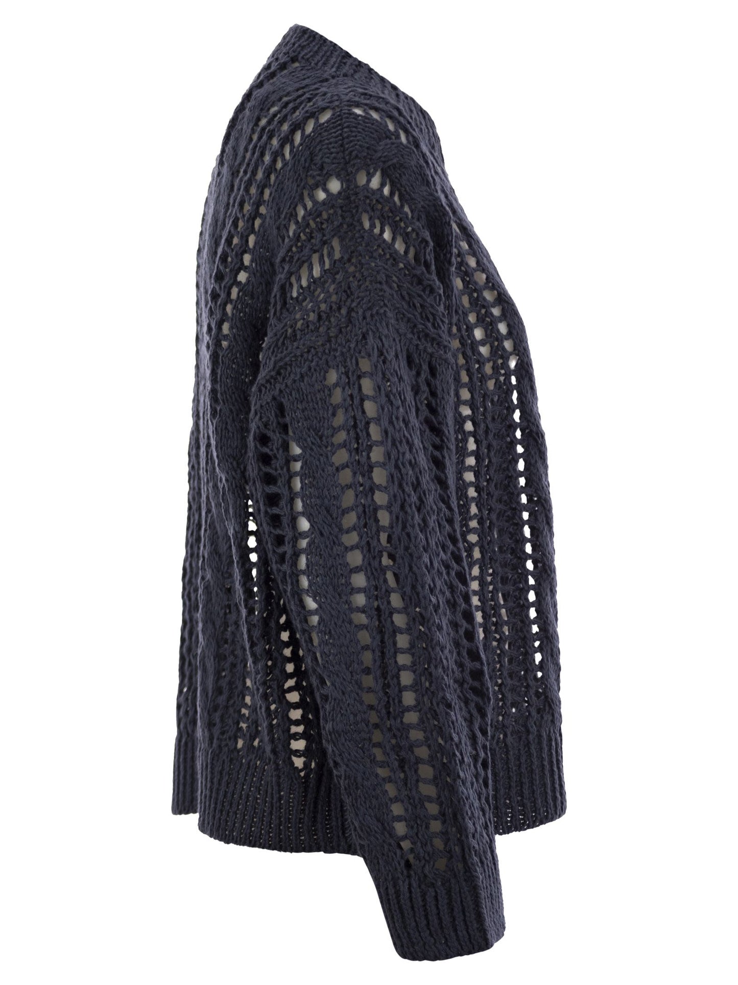 Brunello Cucinelli Women Cable & Mesh Jute And Cotton Jersey