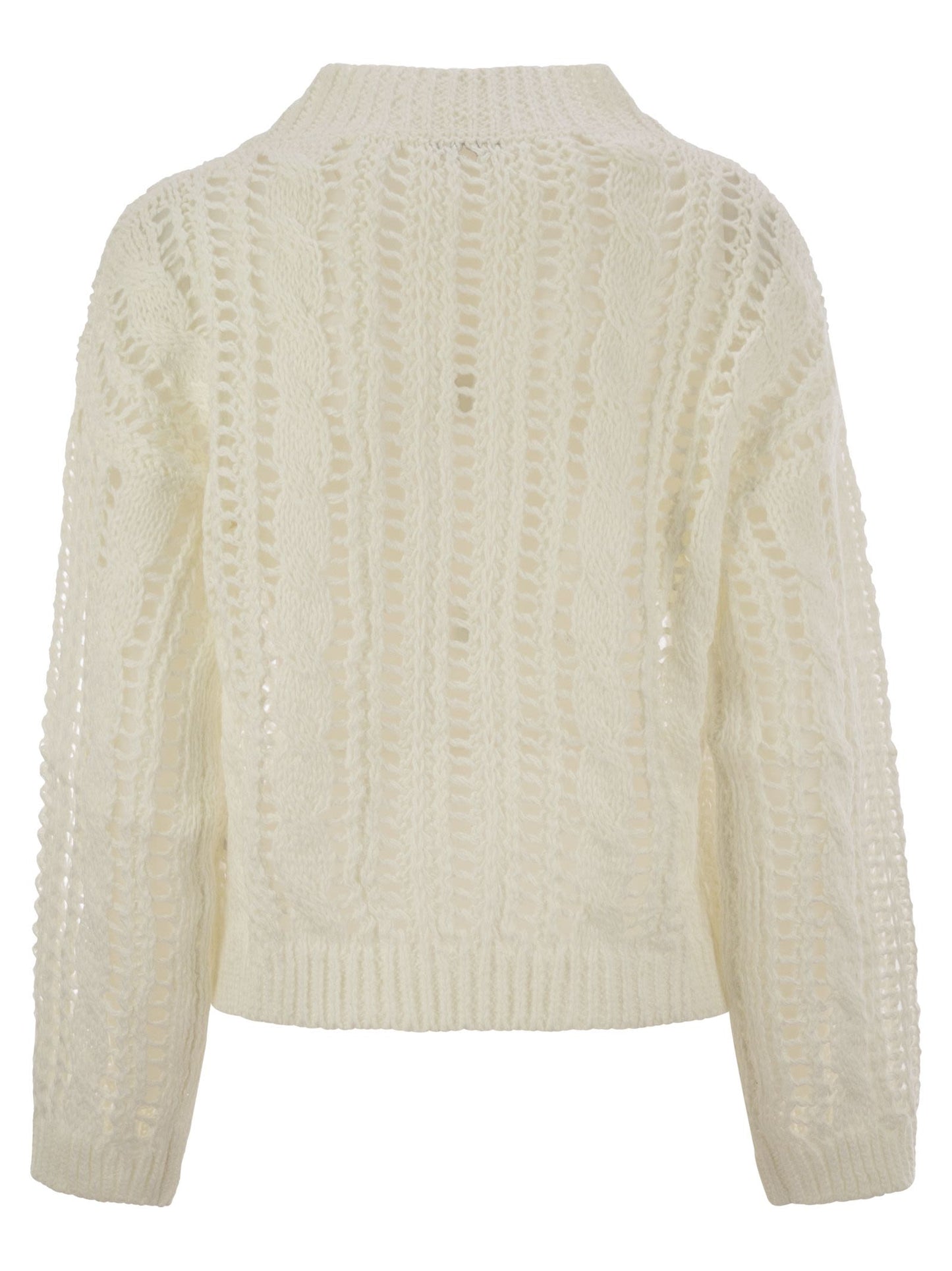 Brunello Cucinelli Women Cable & Mesh Jute And Cotton Jersey