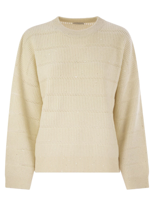 Brunello Cucinelli Women Cashmere And Wool Crew-Neck Sweater