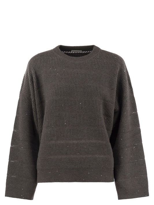 Brunello Cucinelli Women Cashmere And Wool Crew-Neck Sweater