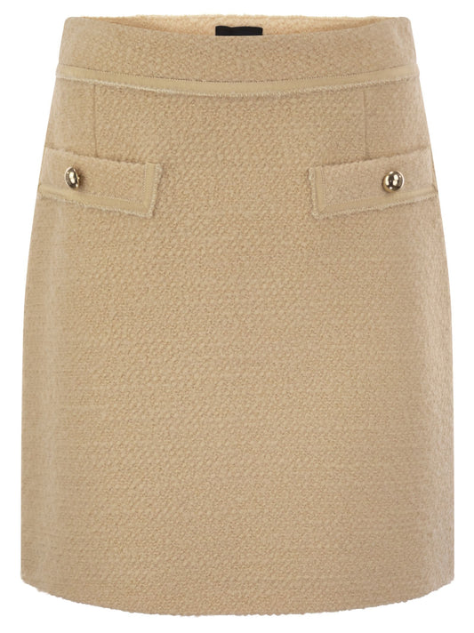 Fay Women Wool Short Skirt