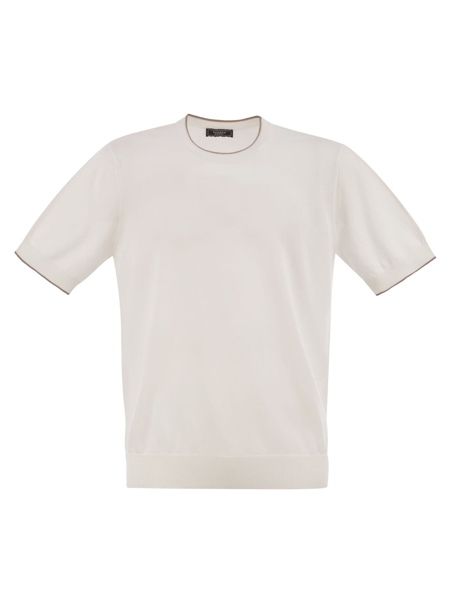Peserico Men T-Shirt In Pure Cotton Yarn