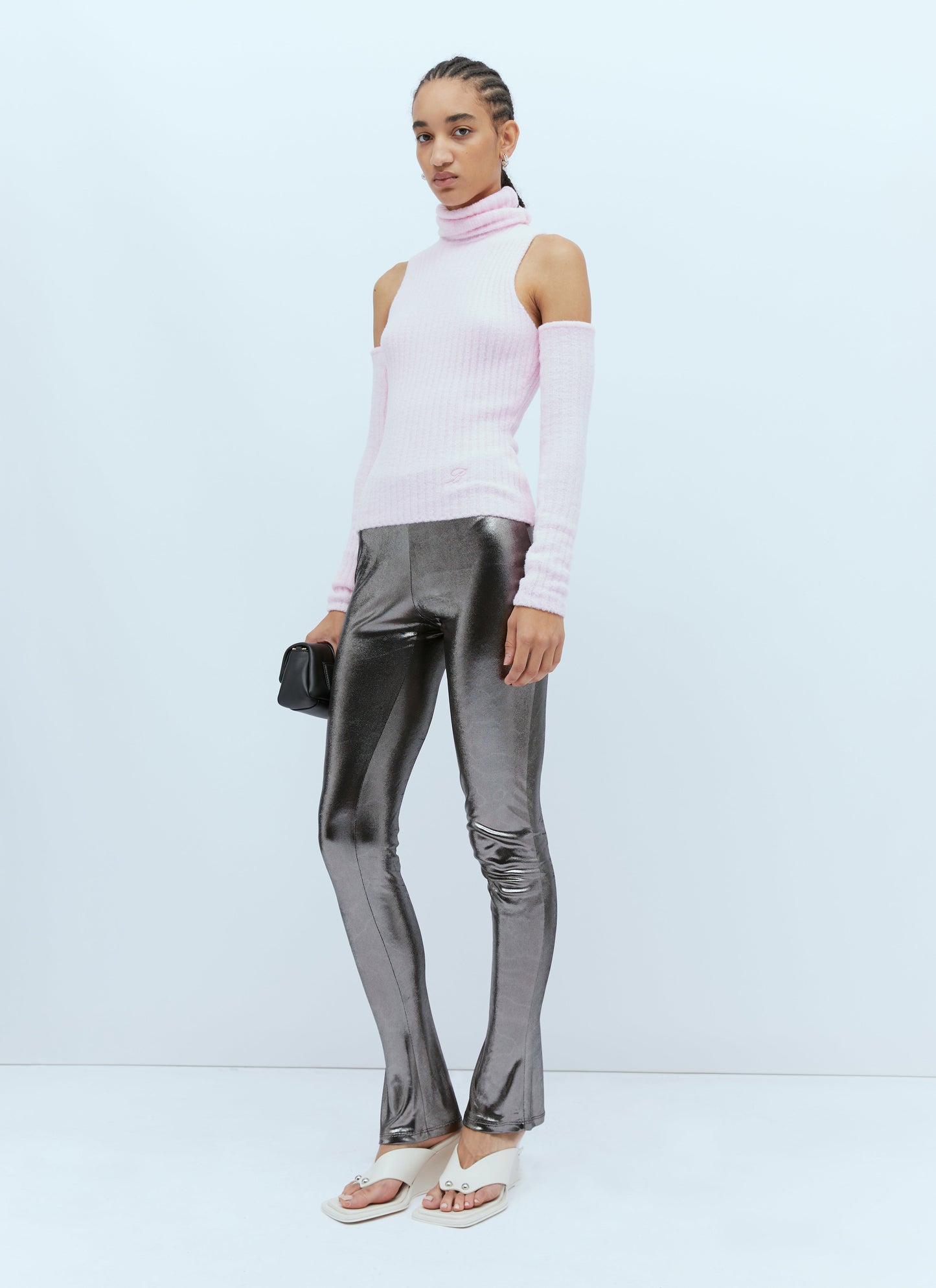 Blumarine Women Metallic Leggings