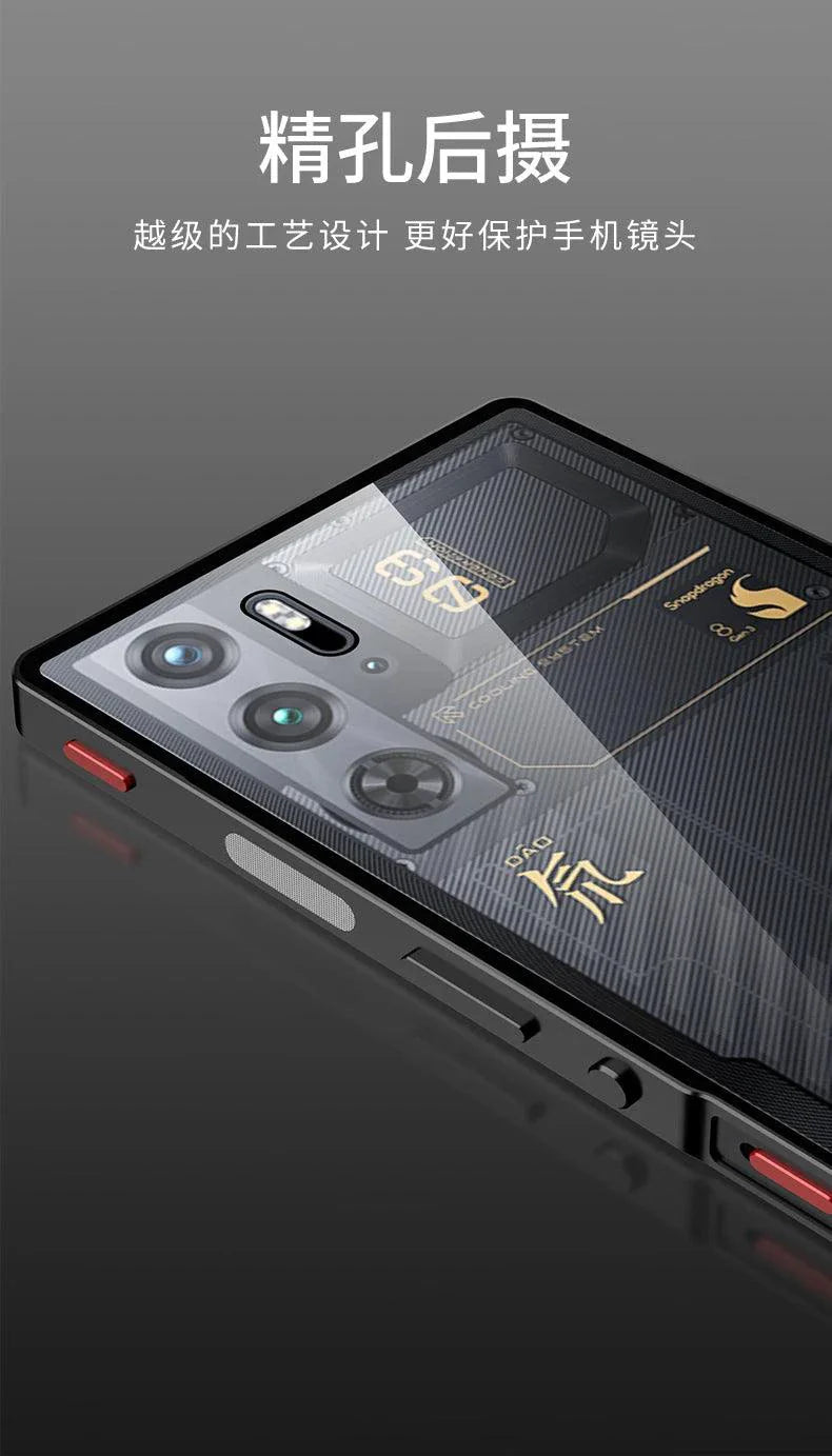 RedMagic Transparent Acrylic Case for 9S Pro - Sleek Metal Frame & Ultimate Protection
