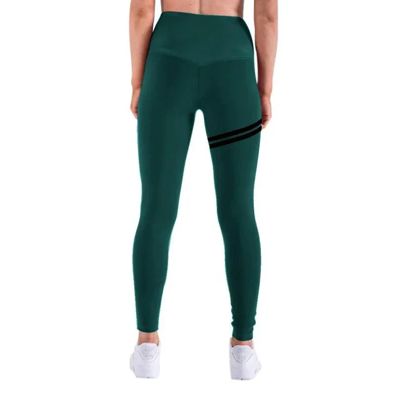Chic Gold Print Leggings