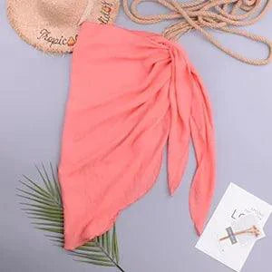 LuxeWave Chiffon Beach Wrap | Effortless Chic & Versatile Cover-Up for All-Day Style