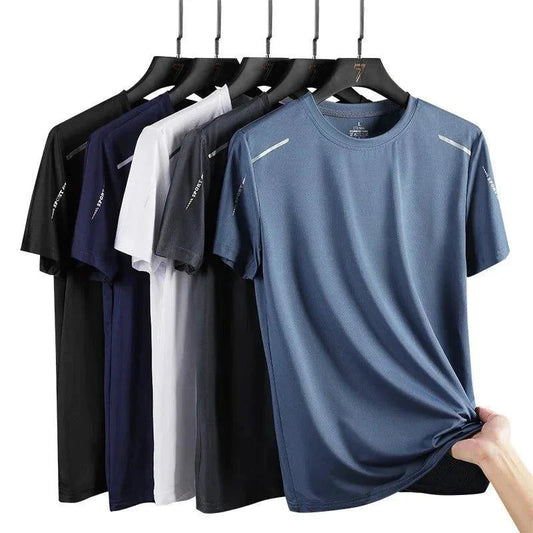 CHRLCK Men's Quick Dry Running T Shirt Size M Breathable Outdoor Sports Tee Hiking Fishing Summer Essentials