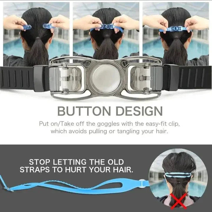 Mandotos ClearView HD Swim Goggles With HD Clarity Comfort Fit Adjustable Straps