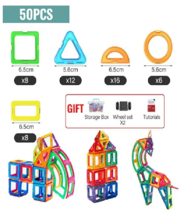 Mandotos Creative Magnet Constructors Magnetic Building Blocks Educational Construction Set For STEM Learning