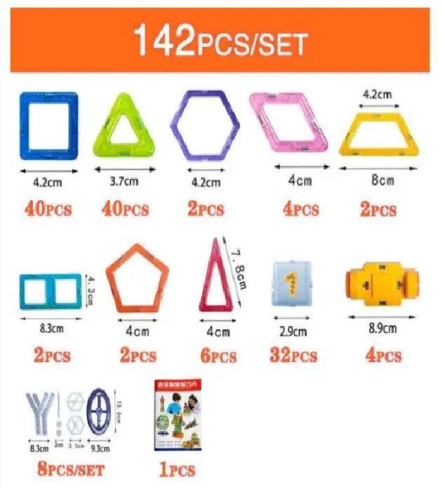 Mandotos Creative Magnet Constructors Magnetic Building Blocks Educational Construction Set For STEM Learning