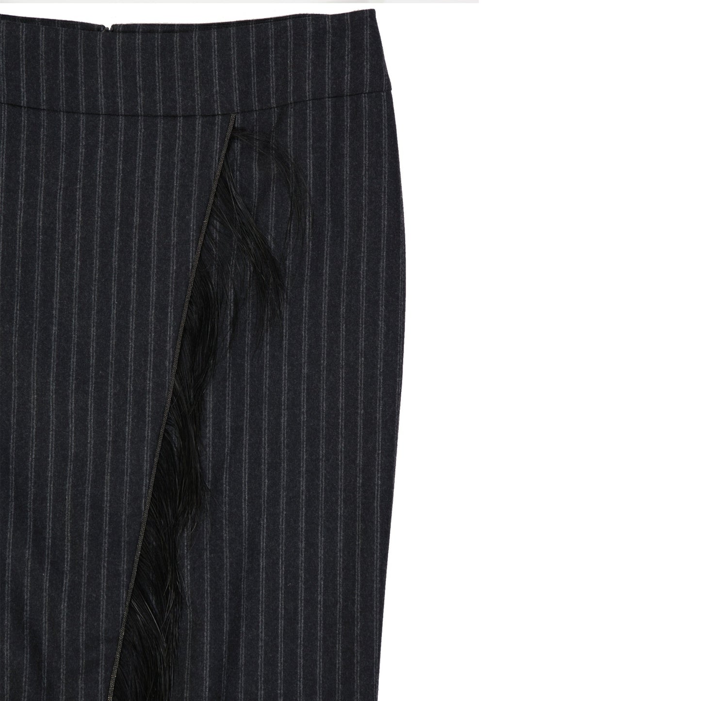 Brunello Cucinelli Wool Striped Skirt Women