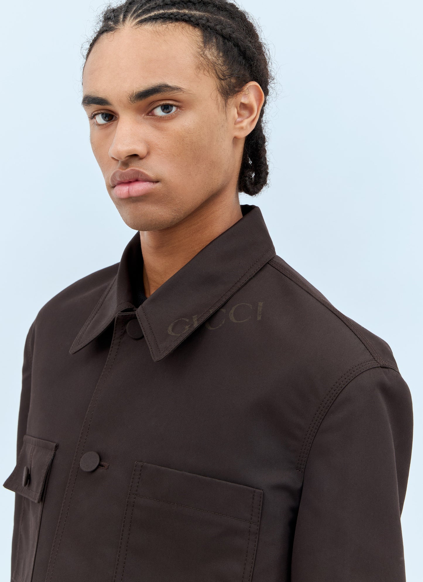 Gucci Men Technical Cotton-Blend Jacket