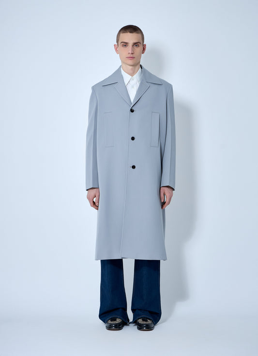 Gucci Men Single-Breasted Wool Coat