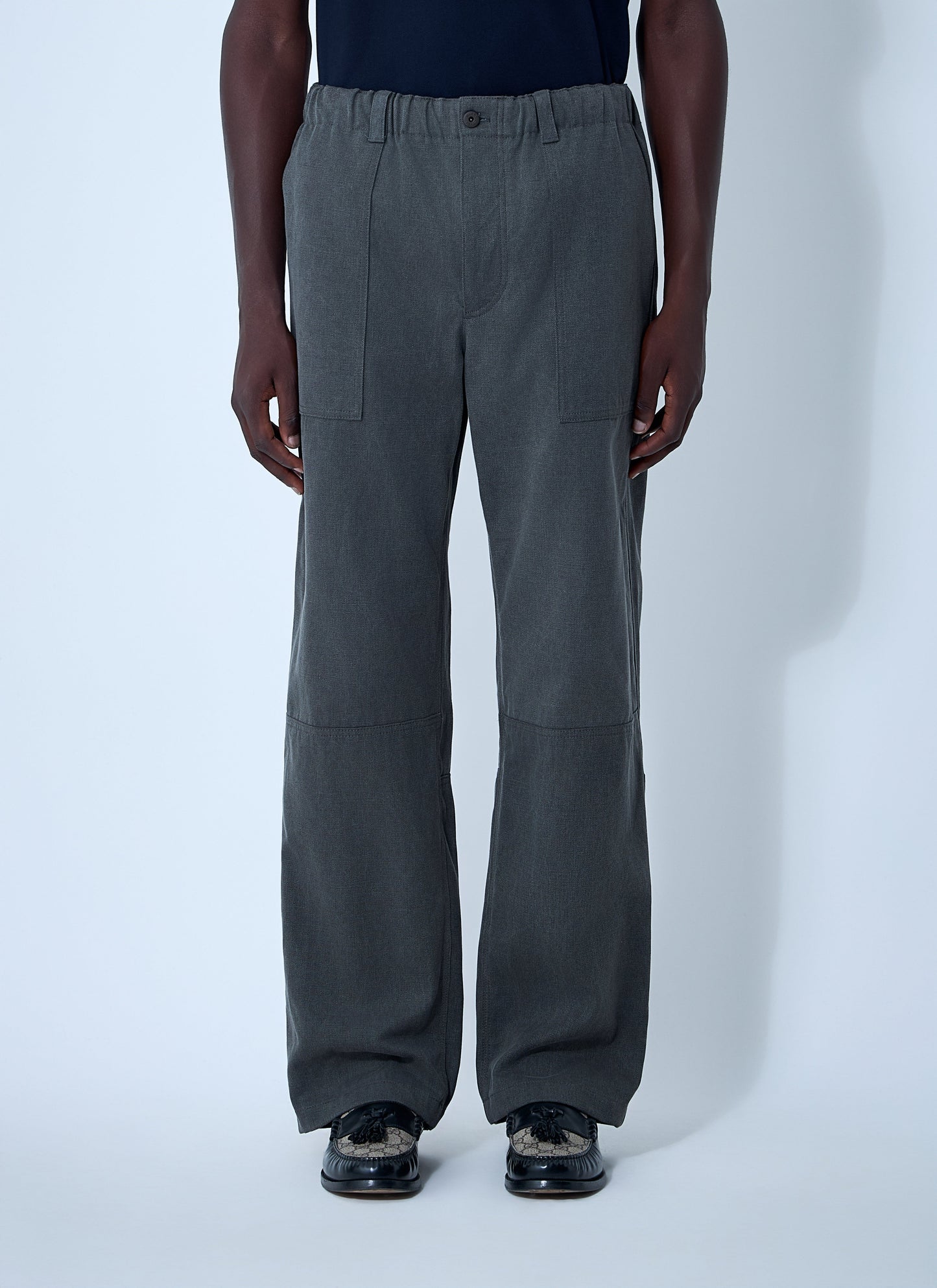 Gucci Men Faded Canvas Pants
