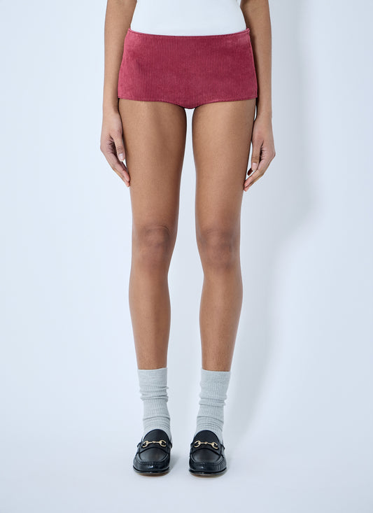 Gucci Women Suede Mini Shorts