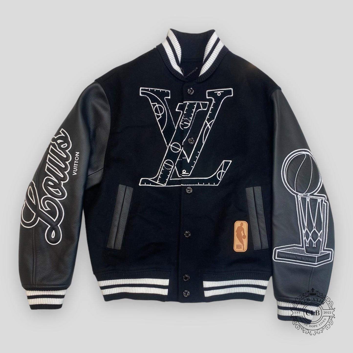 Louis Vuitton NBA Patch Varsity Jacket in Black