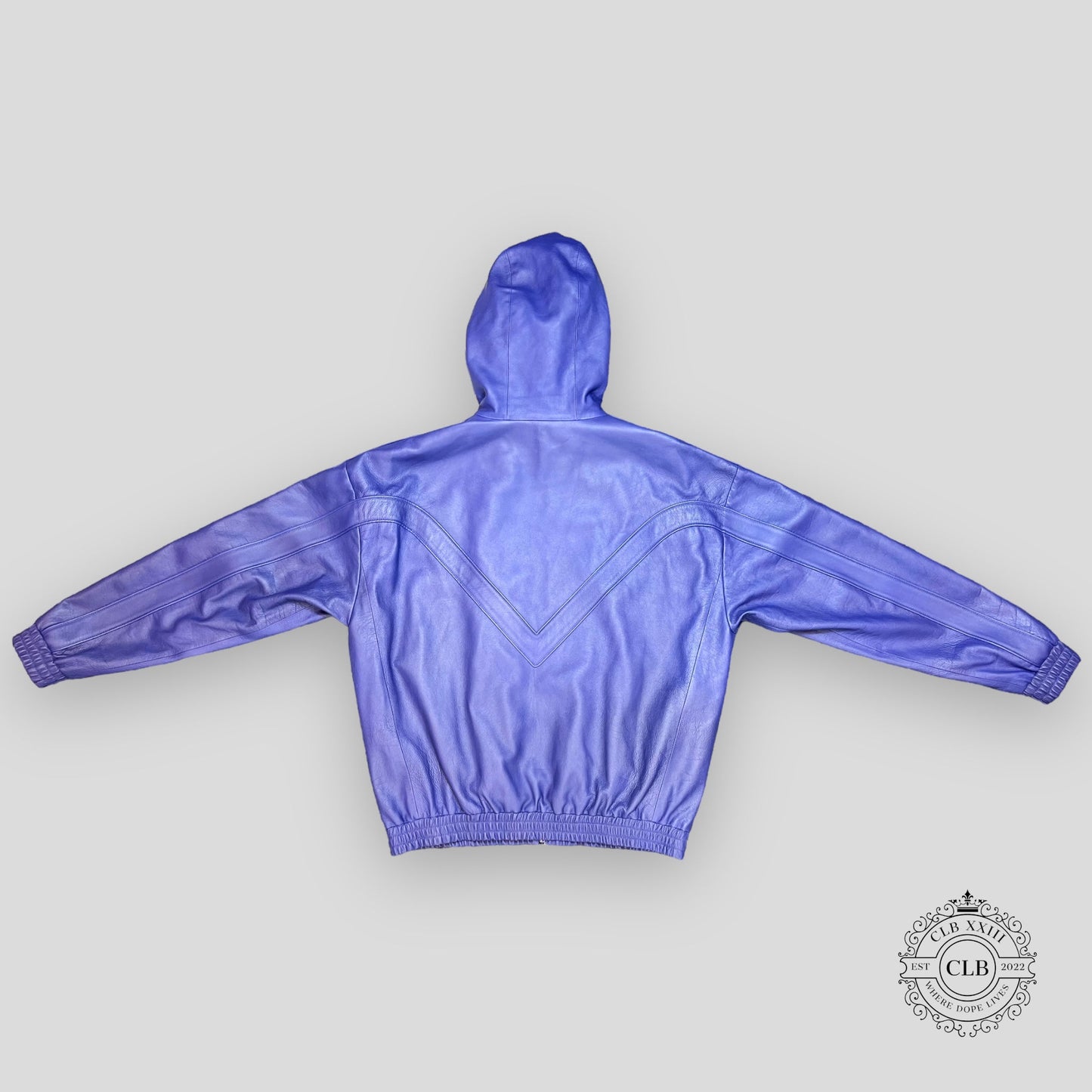 Louis Vuitton Leather Track Jacket in Purple