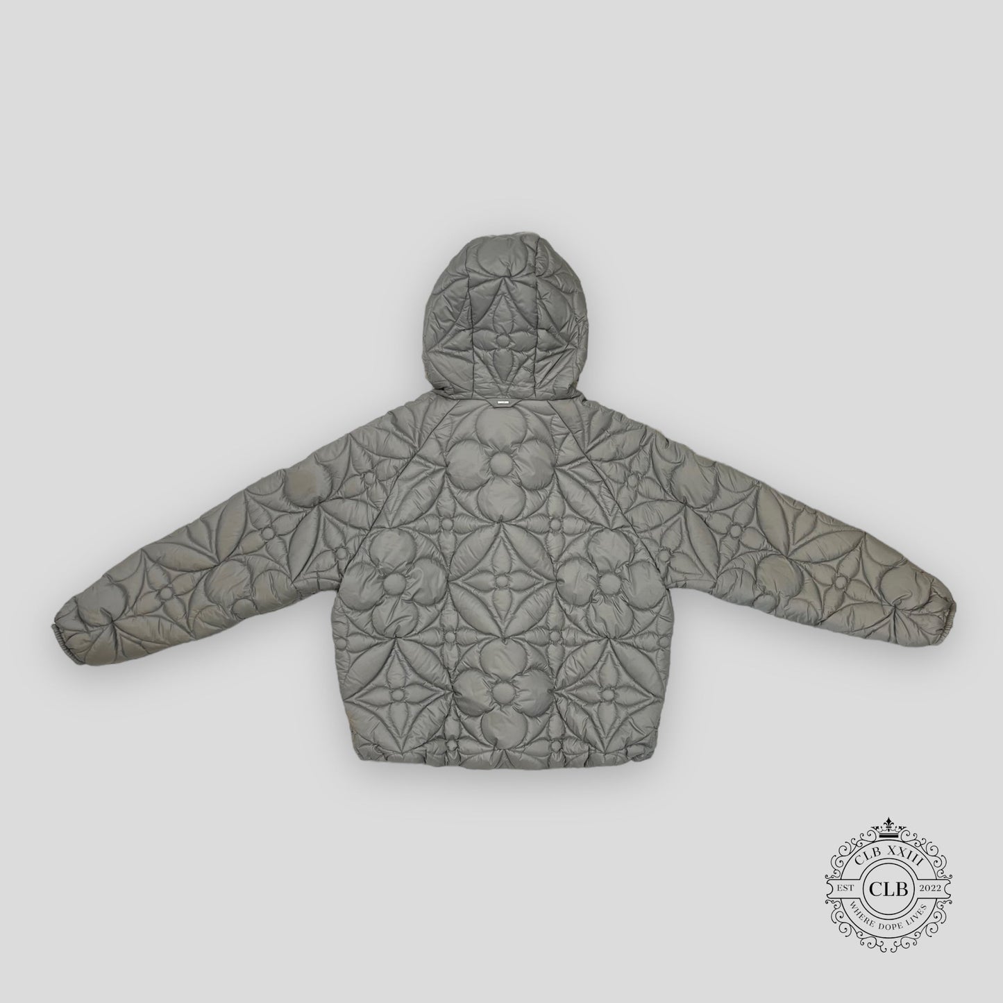 Louis Vuitton Reversible Quilted Puffer Coat in Grey
