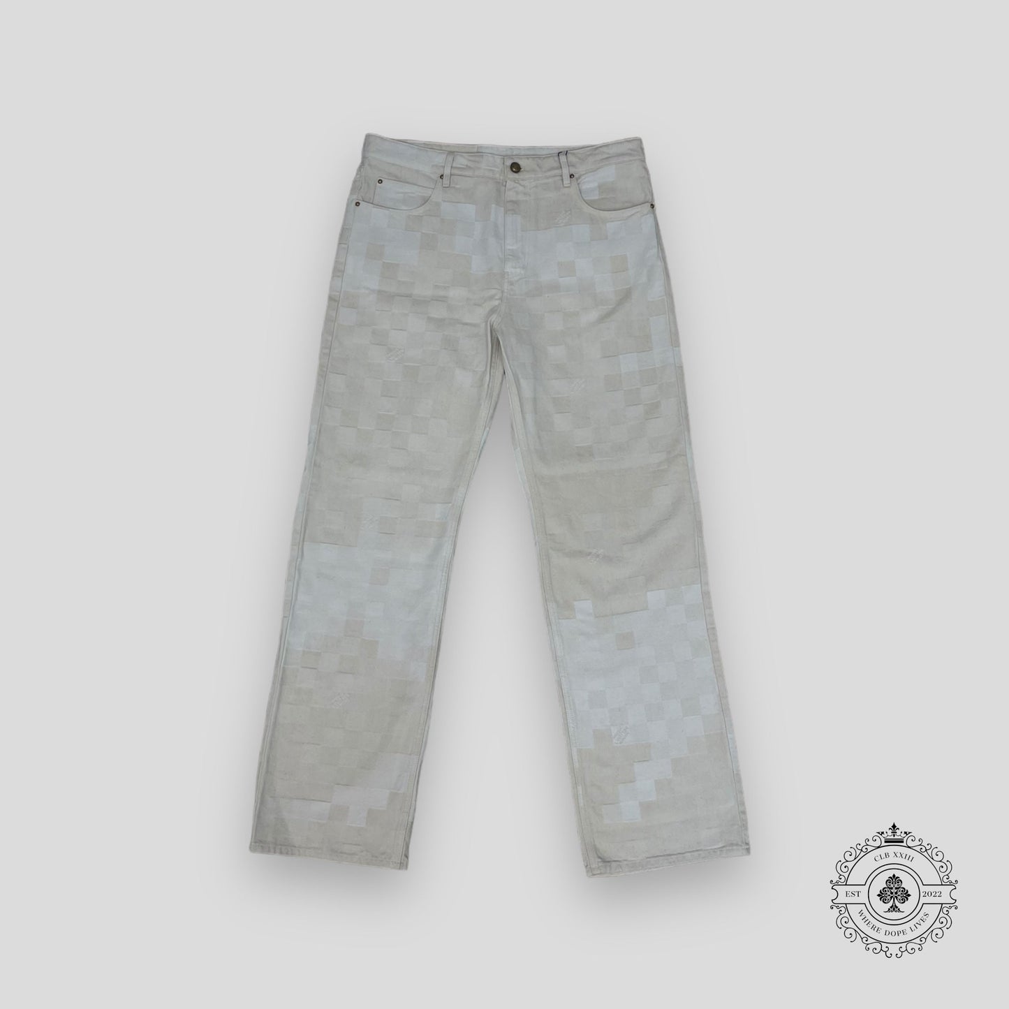 Louis Vuitton Damoflage Jacquard Denim Pants