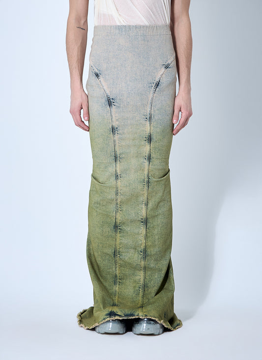 Moncler X Rick Owens Men Acid Degrade Al Maxi Skirt
