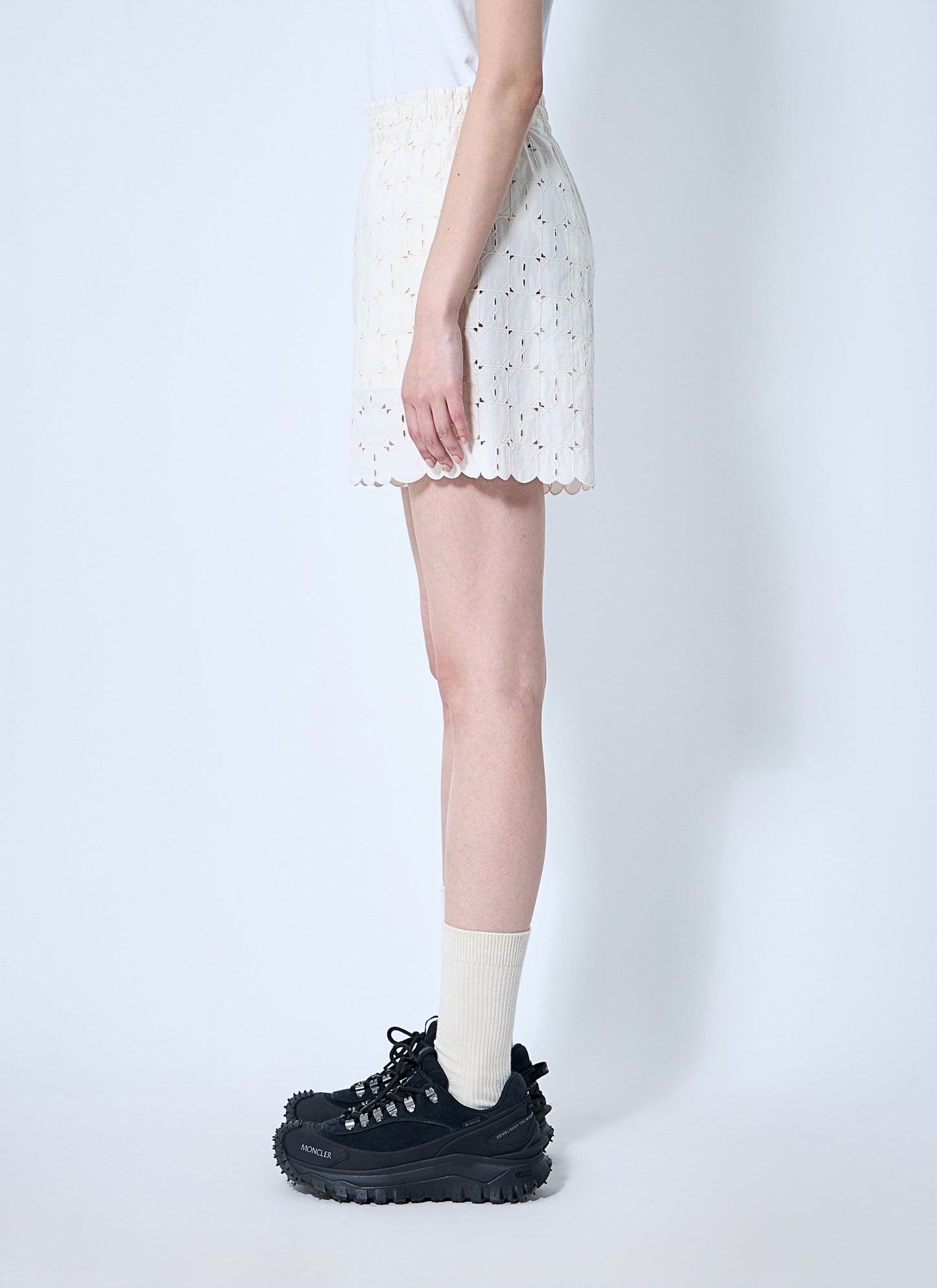 Moncler Women Logo Patch Shorts